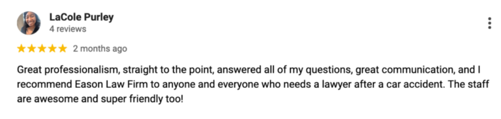 Truck Accident Lawyer Client Review